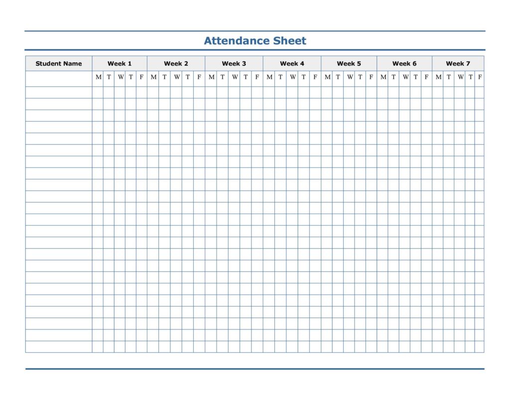 Attendance Sheet Excel