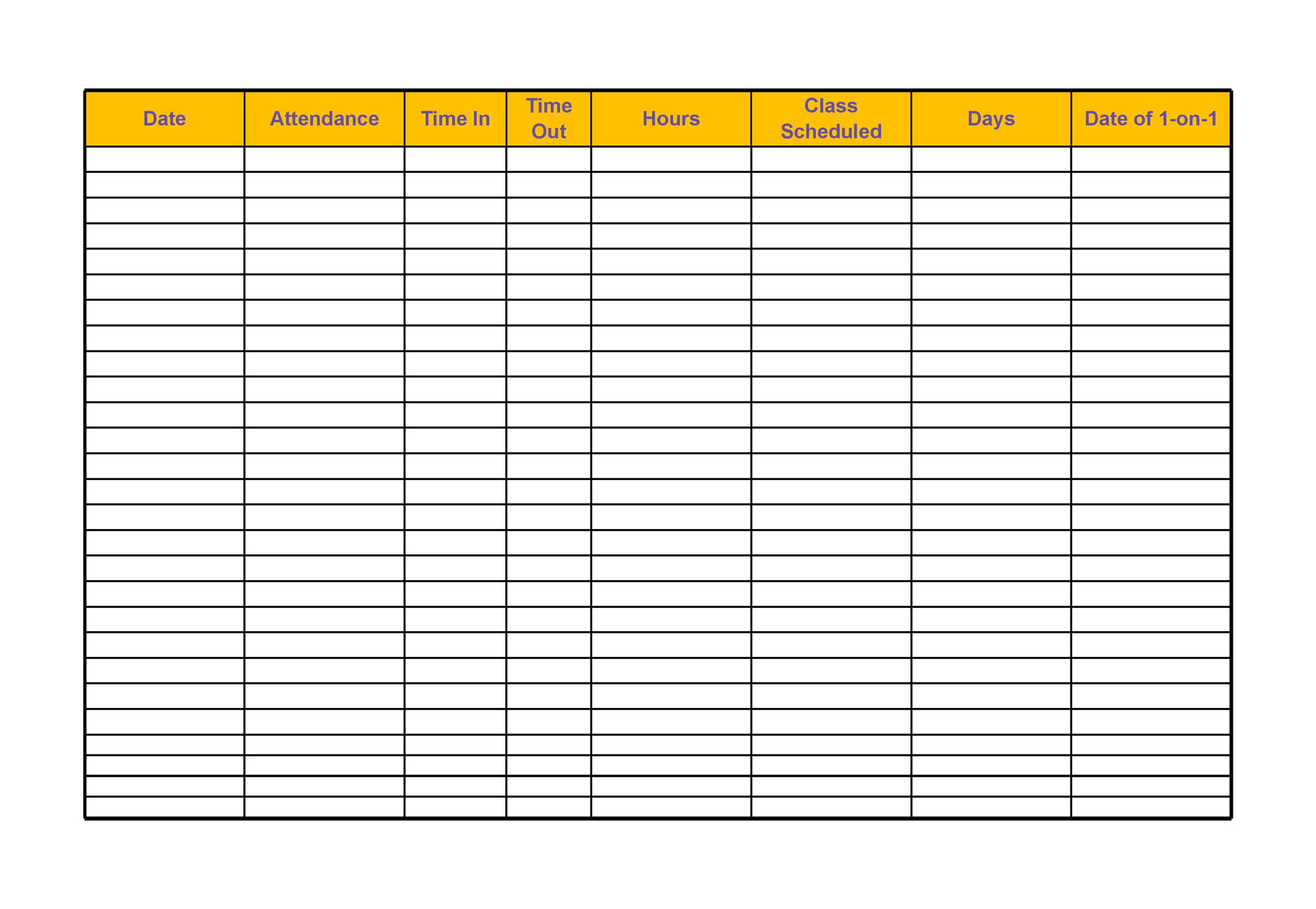 43-free-printable-attendance-sheet-templates-templatelab-dailymonthly