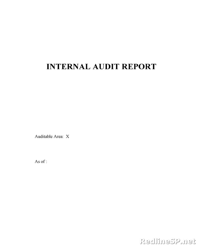 Audit Report Template 33