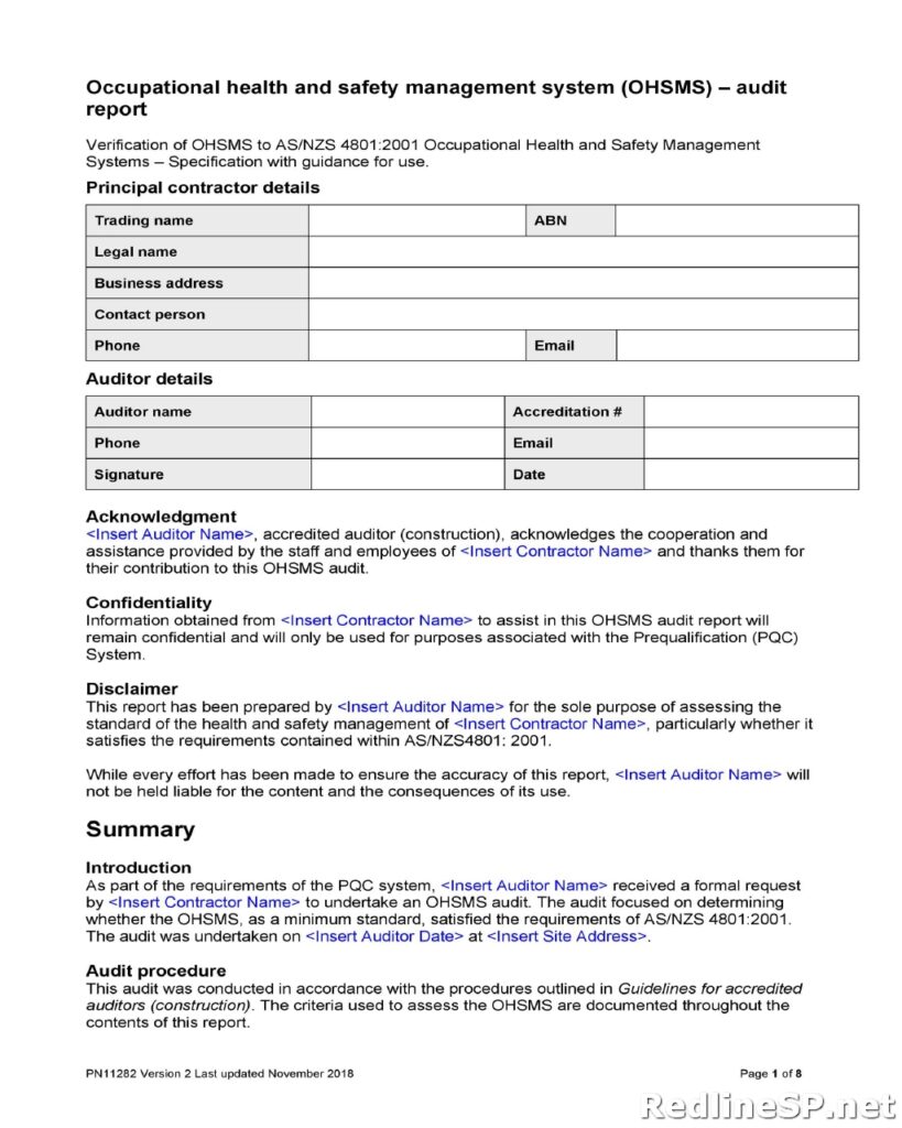 Audit Report Template 35