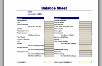 Balance Sheet Example 27