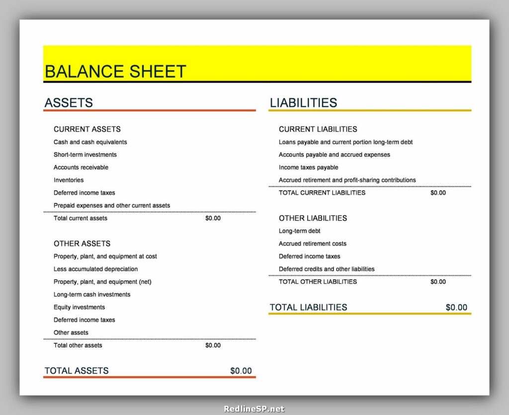 Balance Sheet Example 28