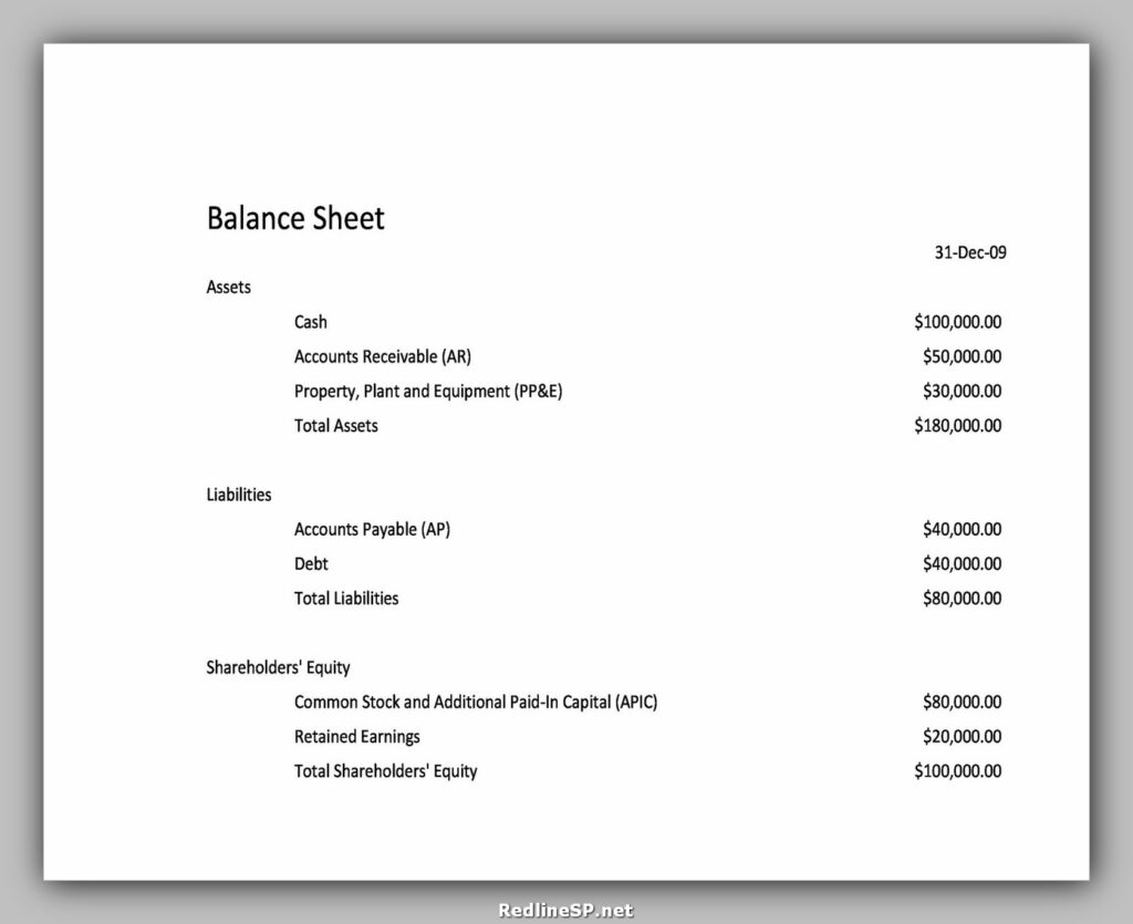 Balance Sheet Format 12
