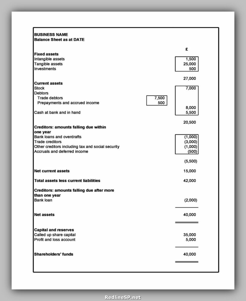 Balance Sheet Sample 33