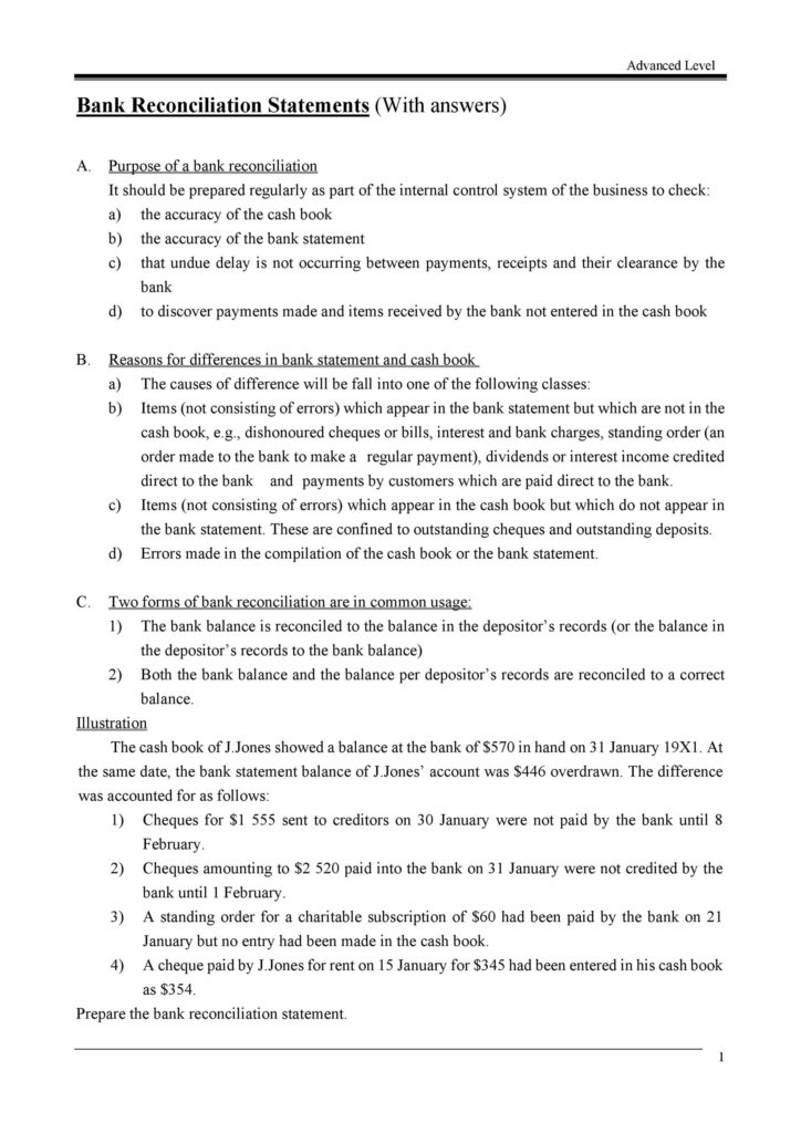 Bank Reconciliation Statement 45