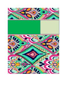 Binder cover template 04