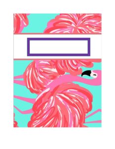 Binder cover template