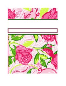 Binder cover template 11