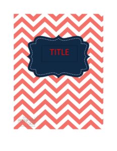 Binder cover template 16