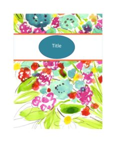 Binder cover template 18