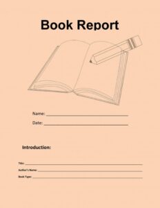 Book Report Example 08