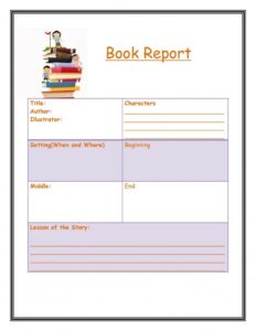 Book Report Example 11