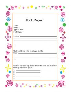 Book Report Example 14