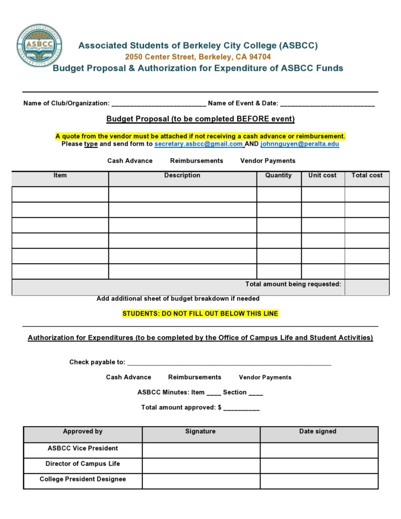 Budget proposal template 25