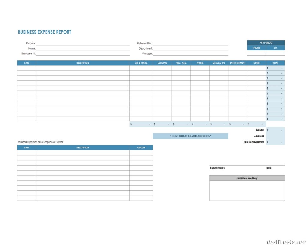 Business Expense Report