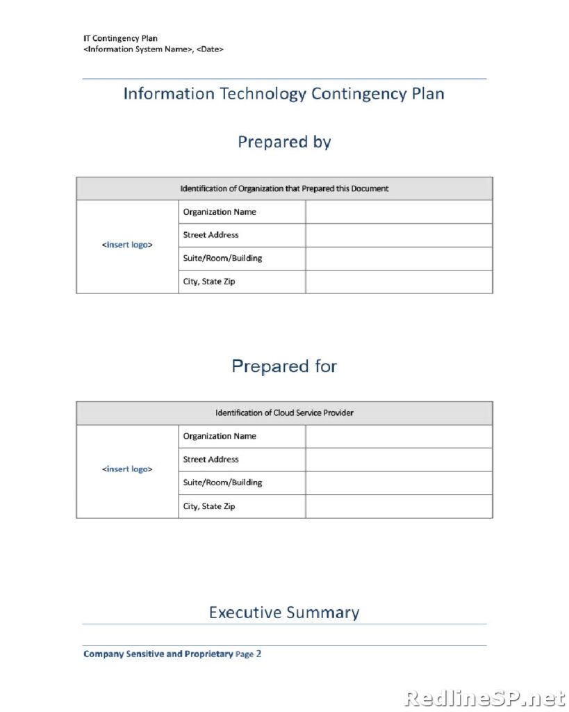 Contingency Plan Example 15