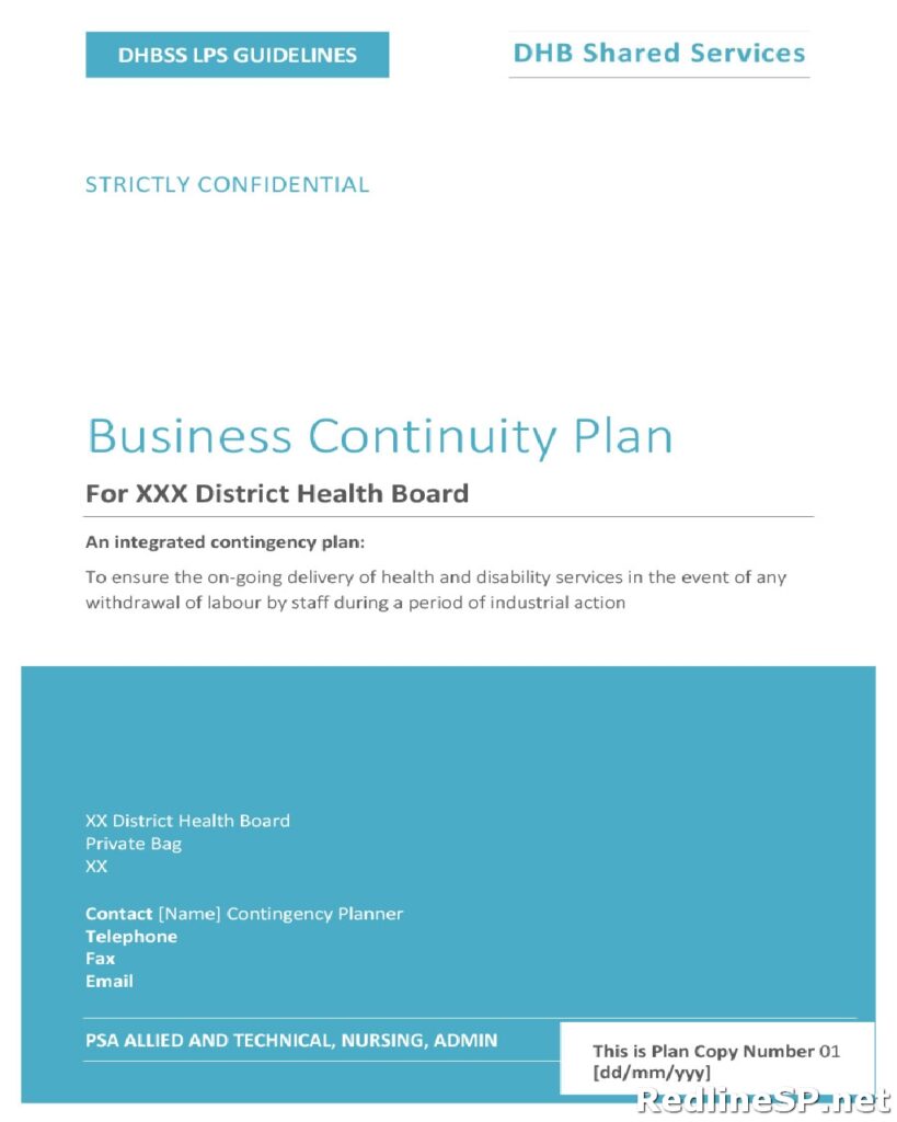 Contingency Plan Template 09