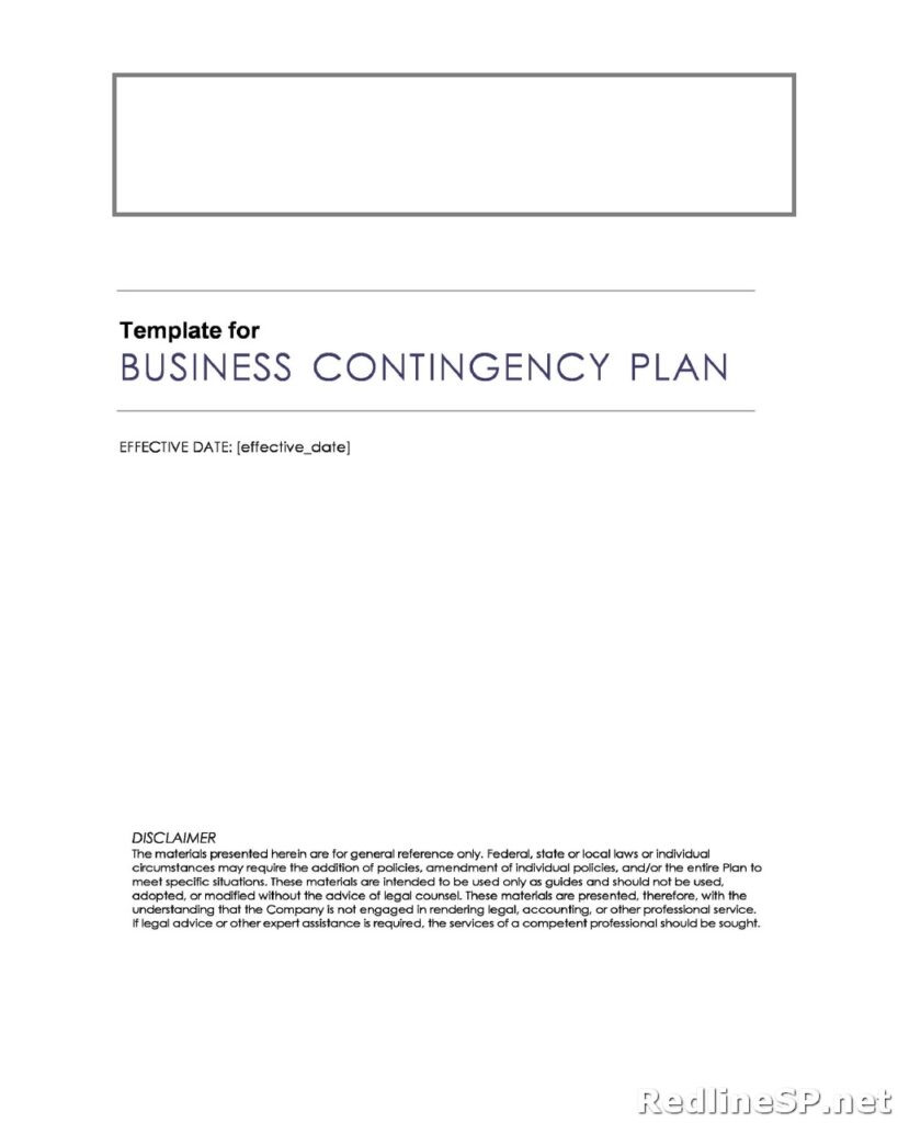 Contingency Plan for Business 24