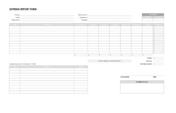 Expense Report Form