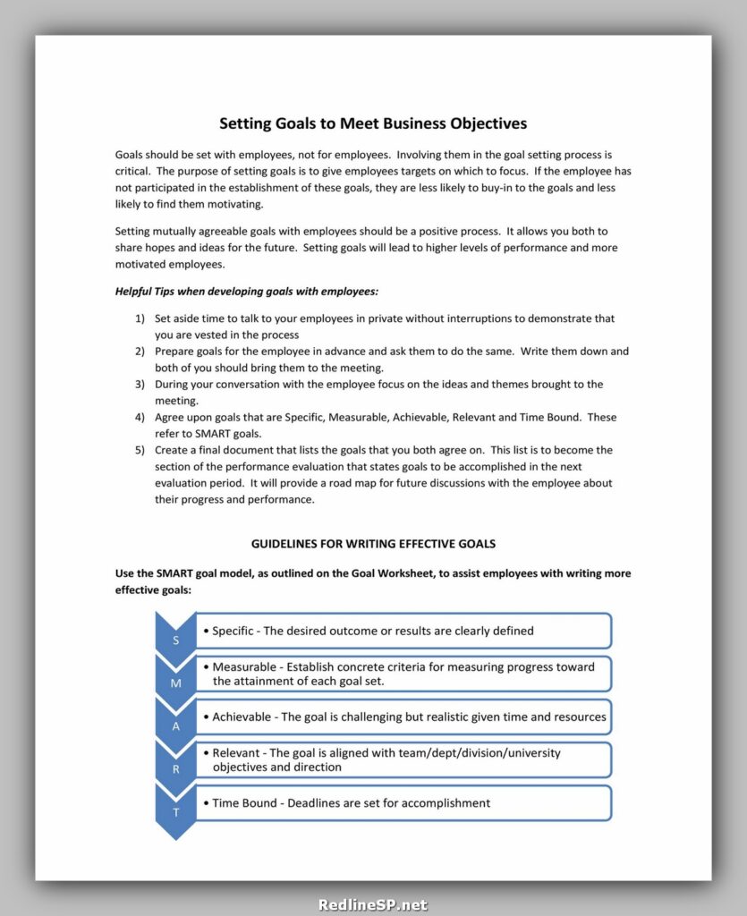 Goal Setting Template 36