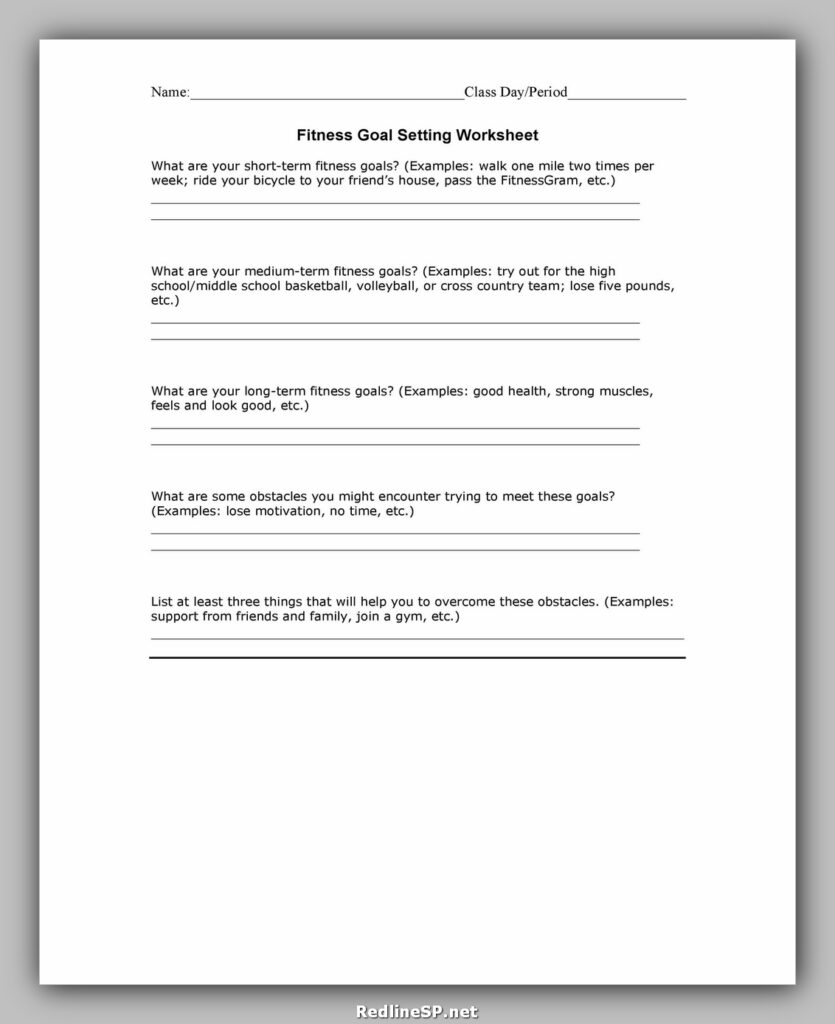 Goal Setting Template Pdf 07