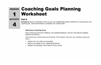 Goal Setting Worksheet Image 21