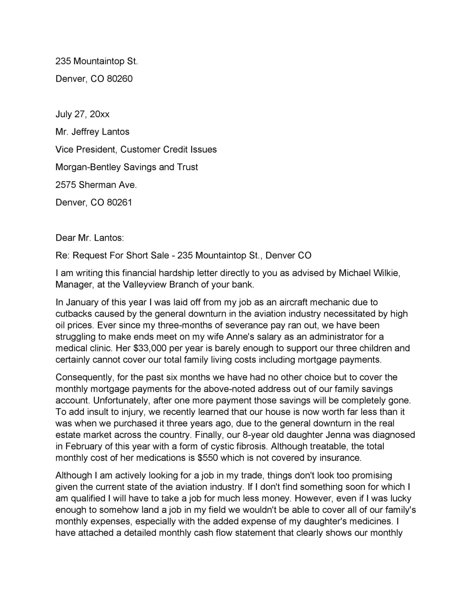 40 Free Hardship Letter Template RedlineSP