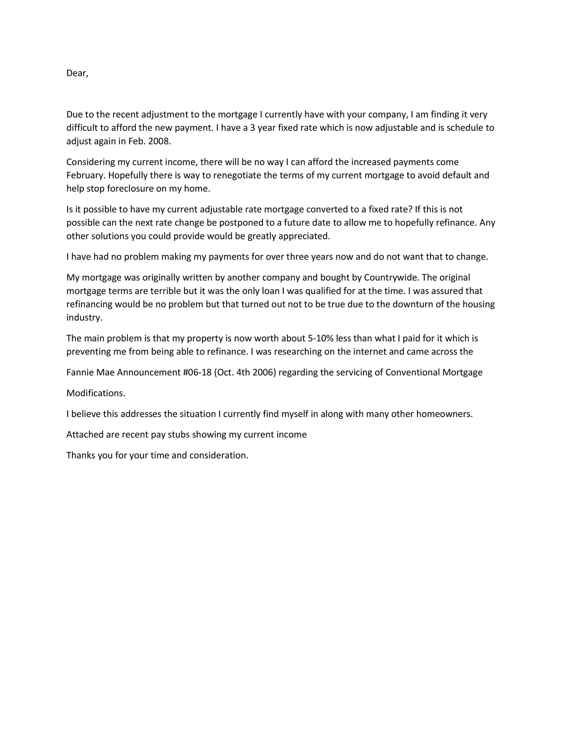 40 Hardship Letter Template RedlineSP