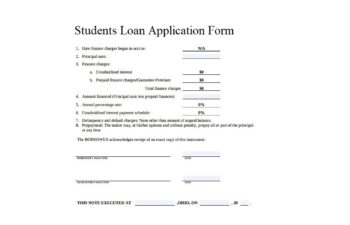 Images Students Loan Application Form