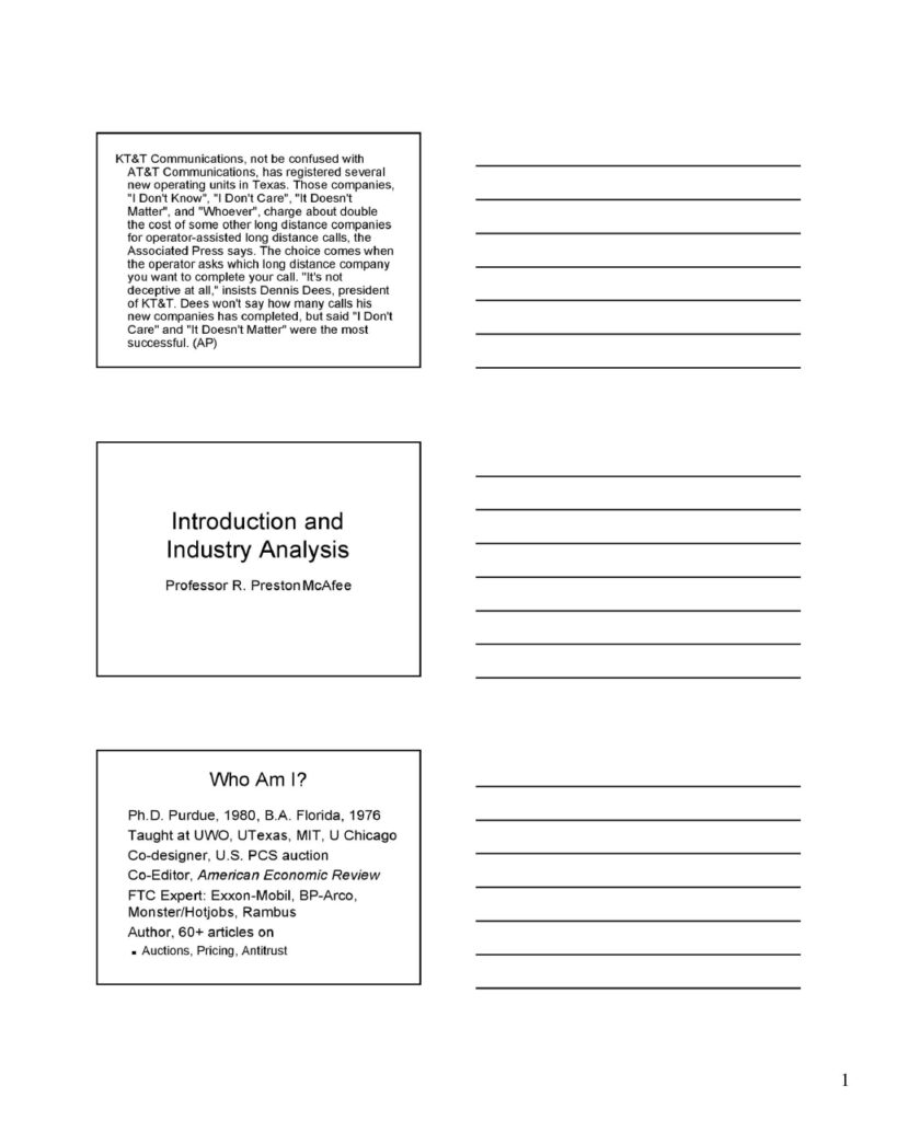 Industry Analysis Example 20
