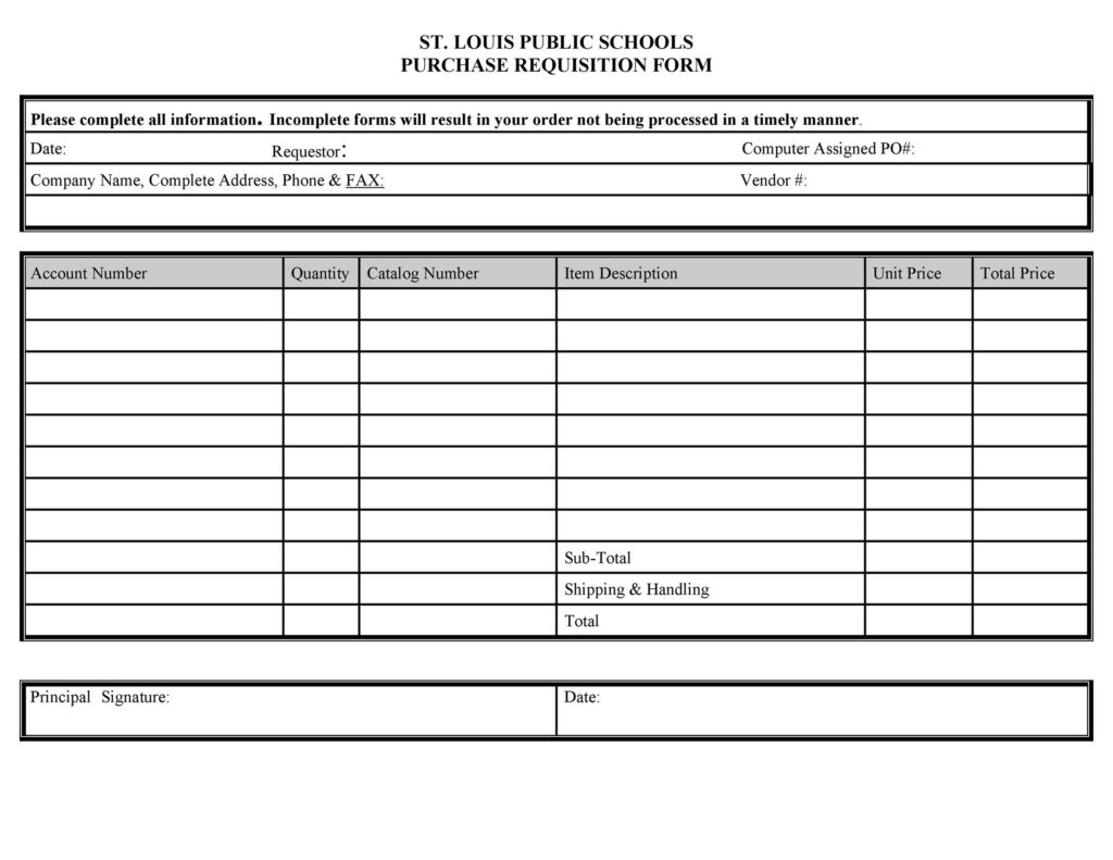 Lap Requisition Form 42