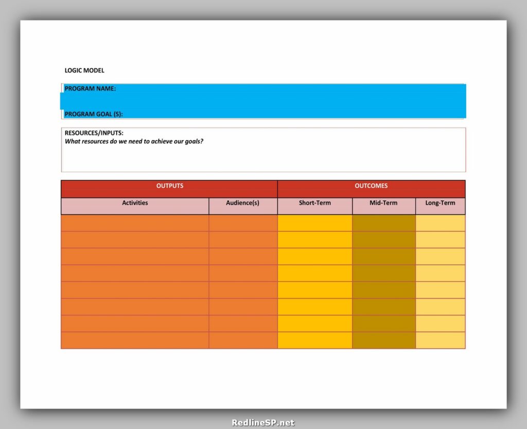 Logic Model Template 05