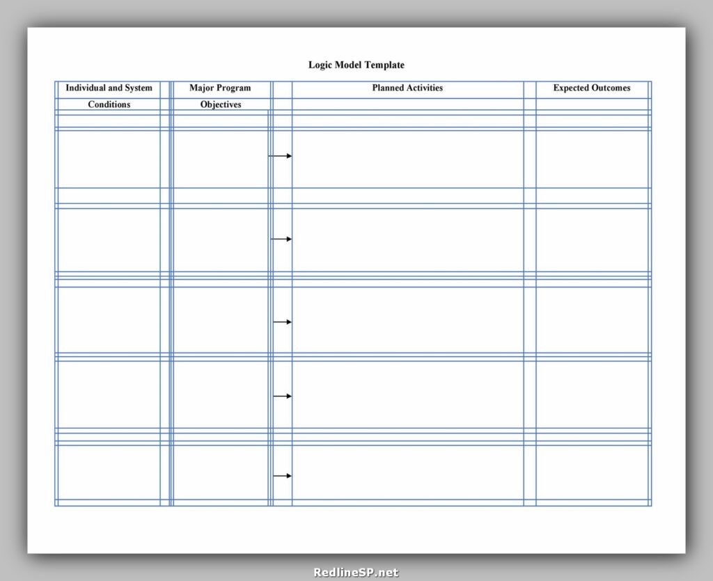 Logic Model Template 11