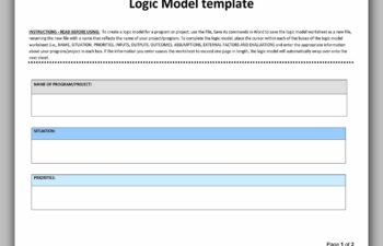 Logic Model Template 25