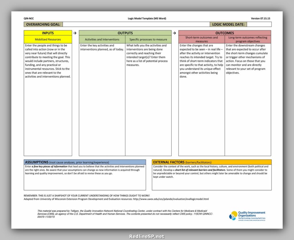 Logic Model Template 35