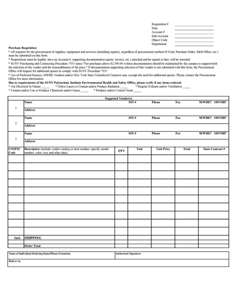 Material Requisition Form 30