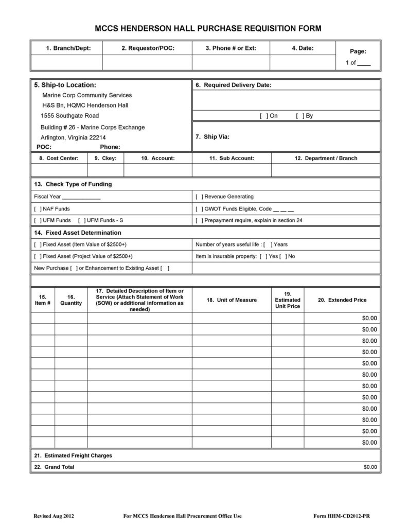 Material Requisition Form 33
