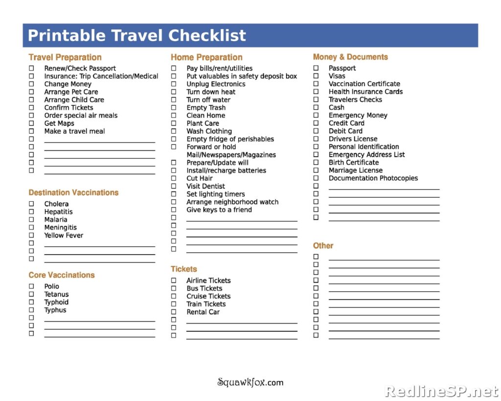 Packing List Sample 25