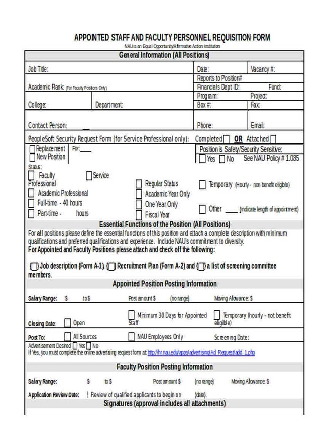 Personnel Requisition Form 04