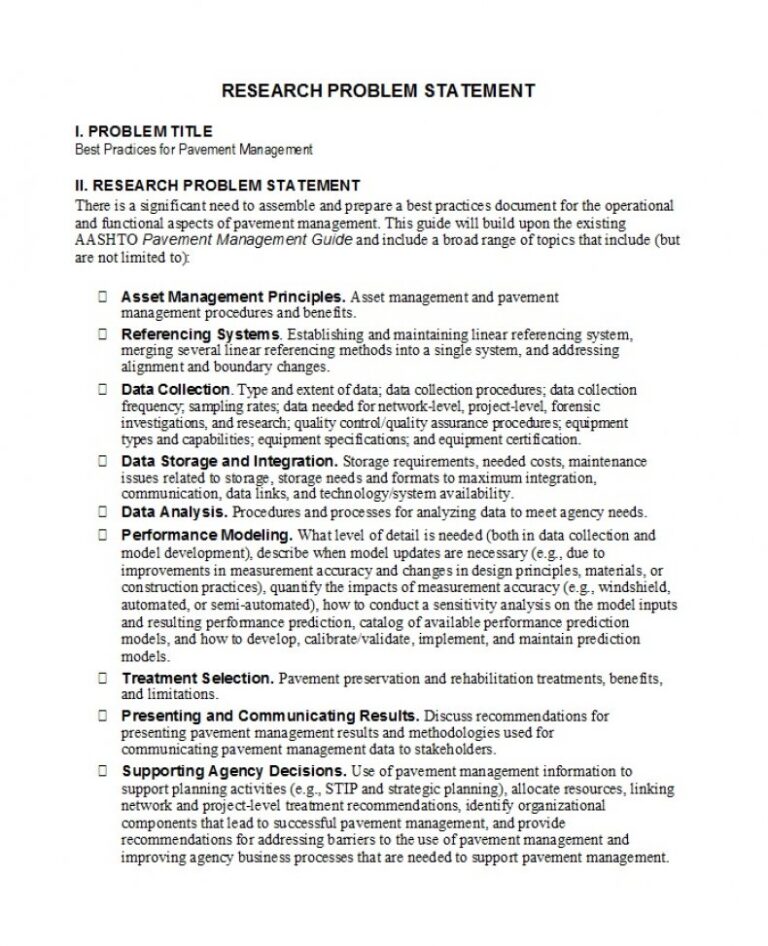 40 powerful problem statement template redlinesp
