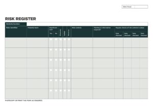 Project Risk Register Template 48