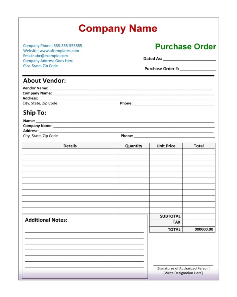 Purchase Order 08