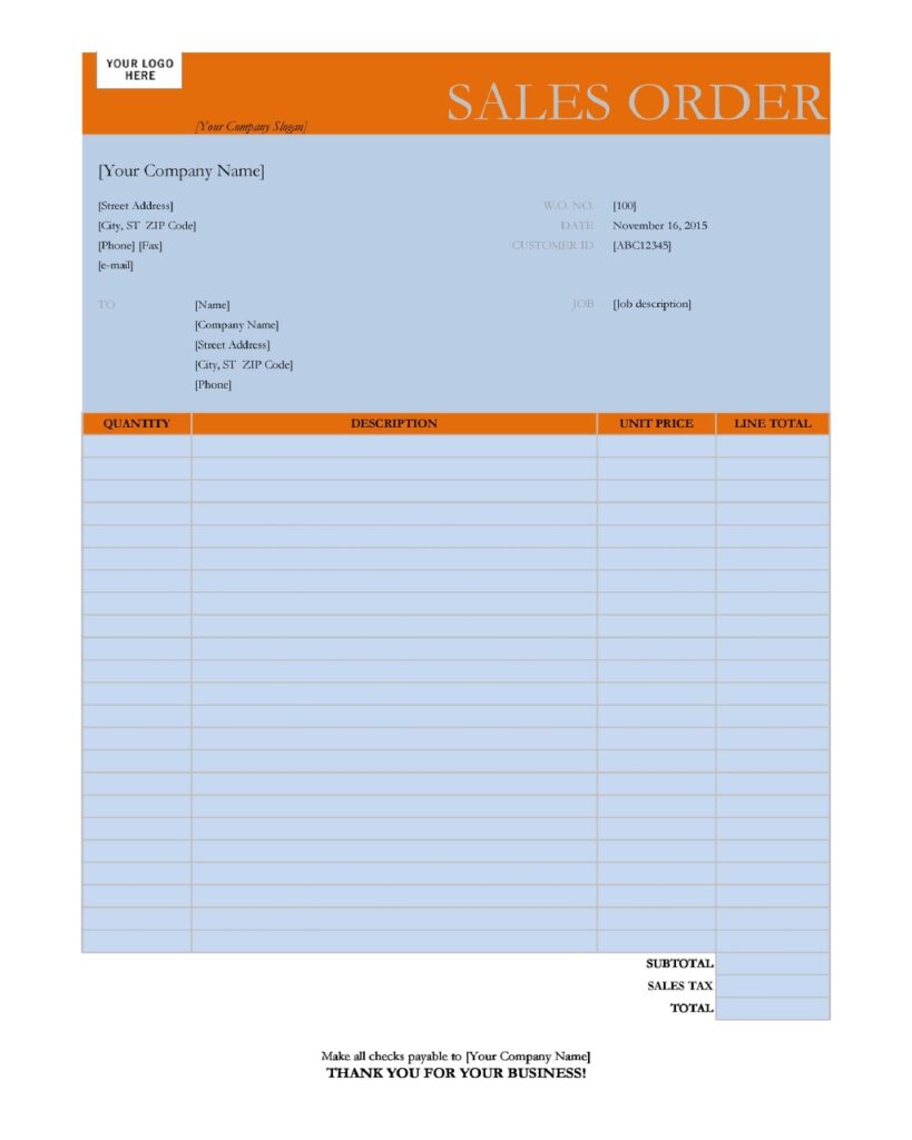 Purchase Order Example 31