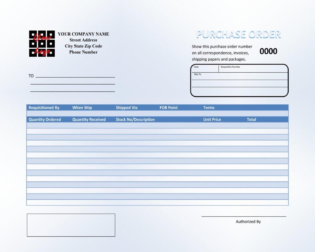 Purchase Order Format 20