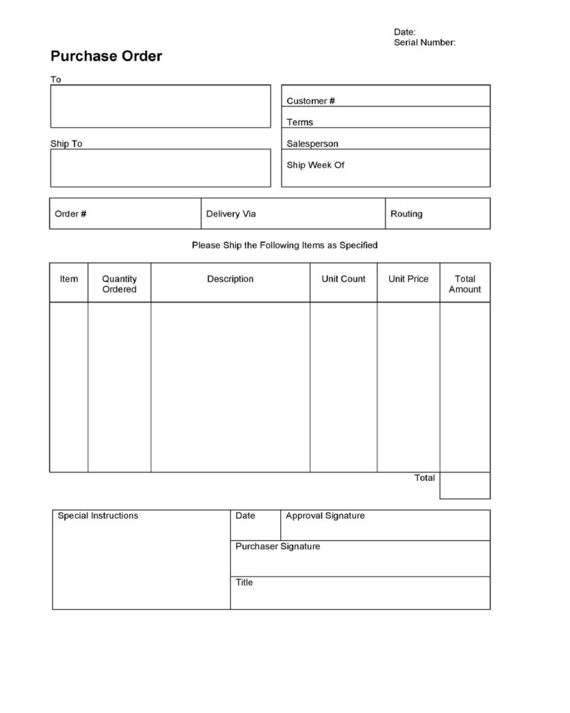 Purchase Order Template 13