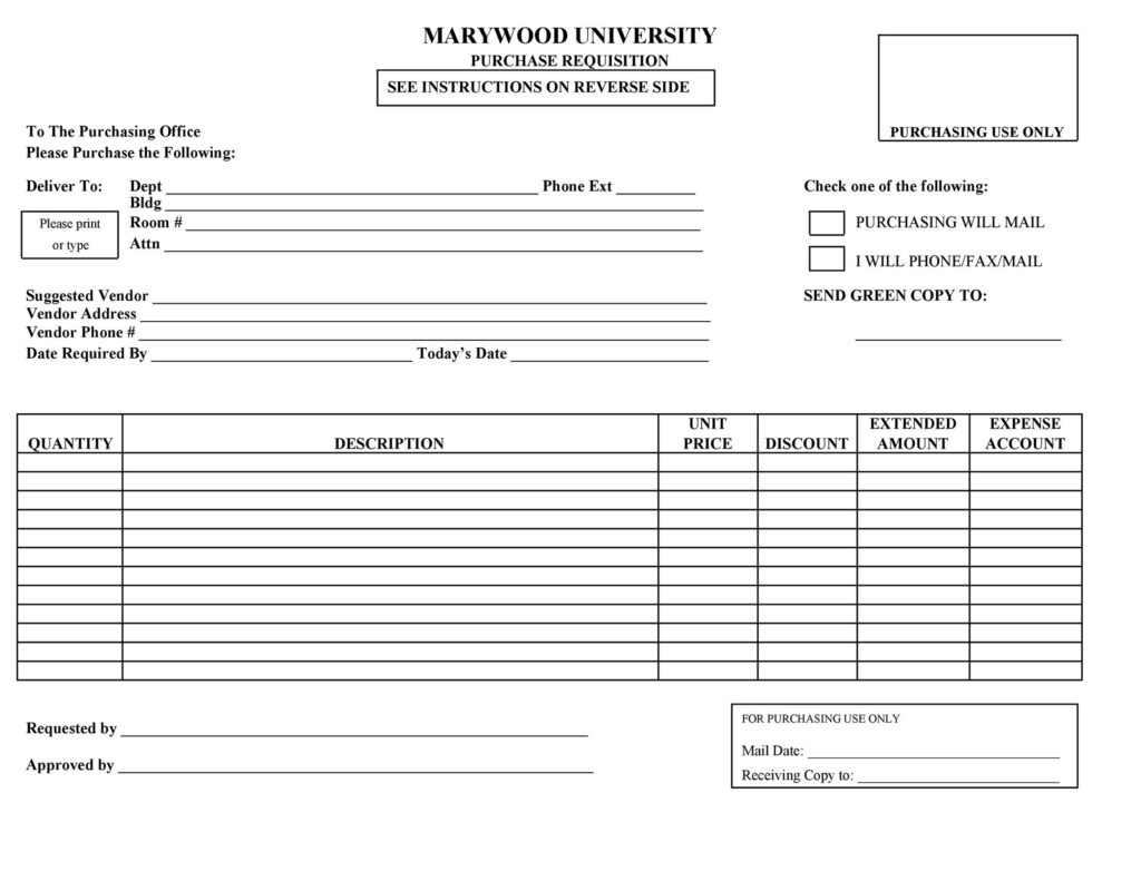 Purchase Requisition Form 35