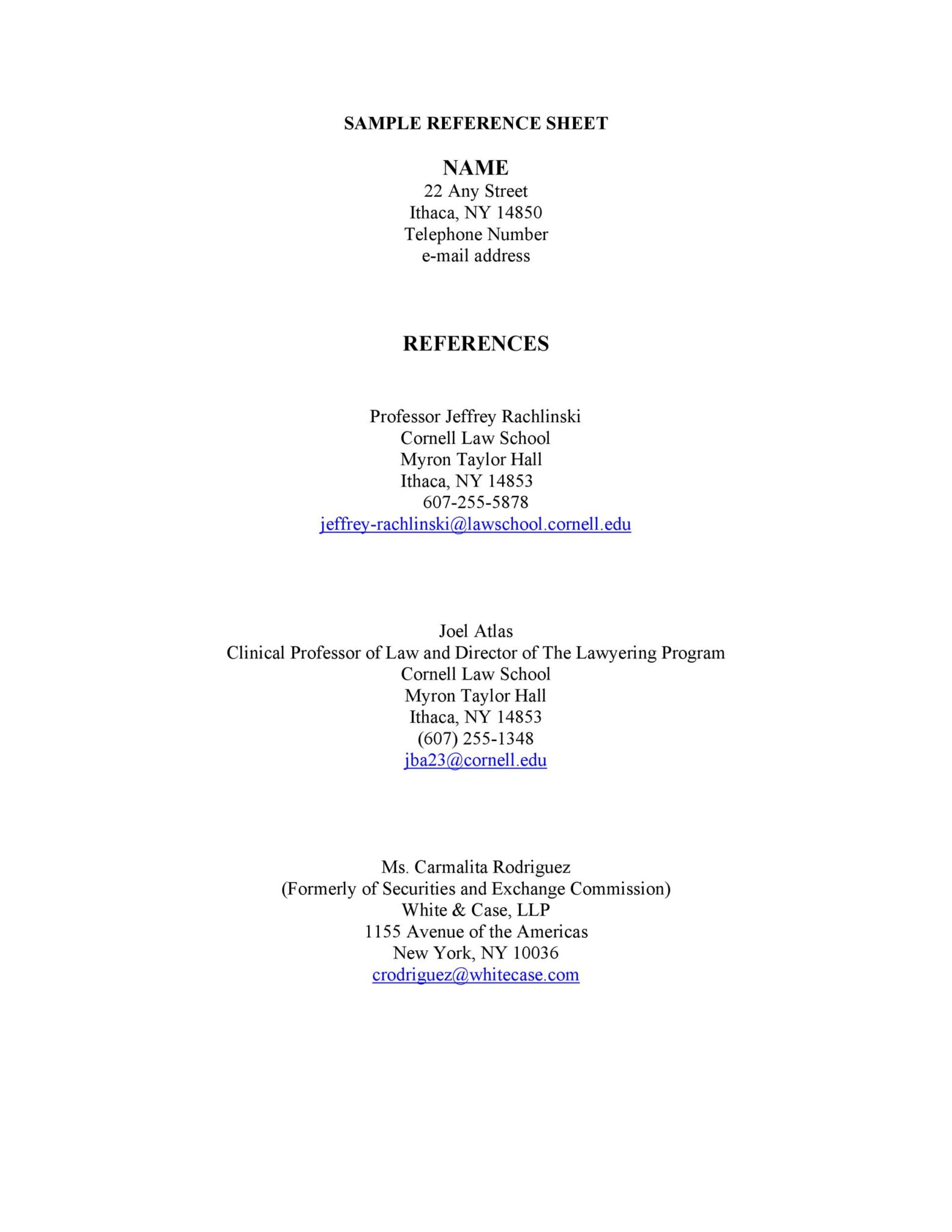 12 Greatest Reference Sheet Template RedlineSP