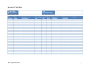 Risk Register 10