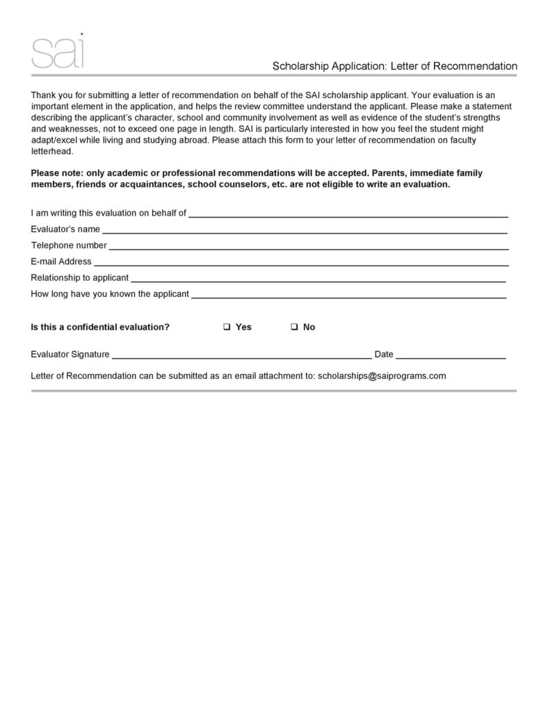 Scholarship Application Letter 27