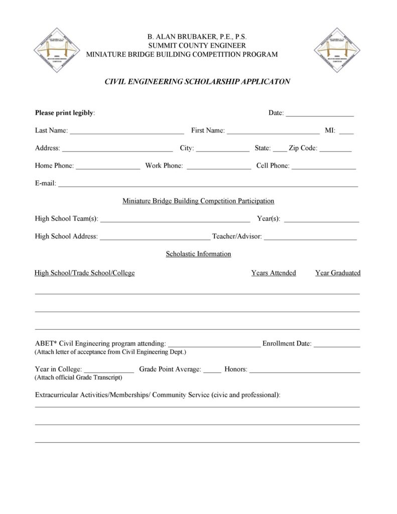 Scholarship Application form 24